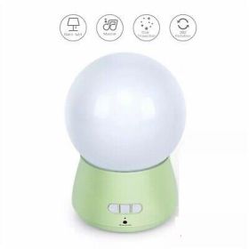 Cmgb LED Night Light, 360 Degree Rotating Baby Music Projector Kids Sleep Light