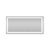 60 in. W x 28 in. H Rectangular Frameless LED Light Wall Vertical/Horizontal Bathroom Vanity Mirror in Aluminum