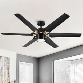 Modern 60 Integrated LED Light Ceiling Fan with Remote Control