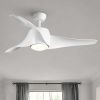 52 In Intergrated LED Ceiling Fan Lighting with White ABS Blade
