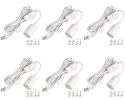 Simple Deluxe 6-Pack 15 Feet Extension Hanging Lantern Light Lamp Cord Cable
