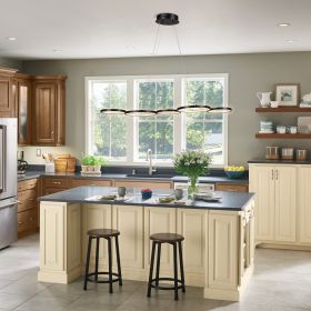 Circular Home LED line light with 40.9x16.9inch, monochromatic temperature XH