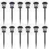 Outdoor Solar Lamp LED Light Set 12 pcs with Spike 3.4"x3.4"x15"