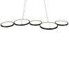 LED Lights 55W Flush Mount Ceiling Light 3850LM Not Dimmable fixtures Black