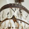 4-Light Oil Rubbed Bronze Chandelier with Crystal Accent
