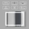 36*48 Led mirror 3 brightness x 3 colors Anti-fog