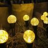 Solar LED Ball Stake Lights Outdoor Garden Light Pathway Landscape Decor Lamp