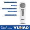 42 in. White Frame Retractable Ceiling Fan with Remote Control