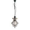Perth Wooden Chandelier With Metal Chain And One Bulb Holder, White