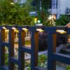 4pcs Solar LED Deck Light Outdoor Garden Lighting Patio Railing Path Lamp
