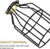 Simple Deluxe 4-Pack Adjustable Industrial Clamp on Metal Bulb Guard Cage for