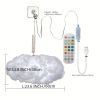 3D Big Cloud Light Kit, Music Sync RGB Multicolor Changing Strip Lights DIY Decorations Cloud Light Lamp For Gaming Room Home Bedroom Party Decor -1Pa