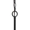 Modern 5-Light 20.5" Clear Glass and Metal Hanging Pendant Chandelier, Bronze