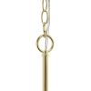Modern 3-Light 15" Clear Glass and Metal Hanging Pendant Chandelier, Gold