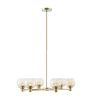 [Only support Drop Shipping Buyer] Blaire 6-light Ombre Glass Globe Chandelier