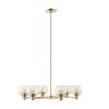 [Only support Drop Shipping Buyer] Blaire 6-light Ombre Glass Globe Chandelier