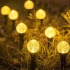 Solar LED Ball Stake Lights Outdoor Garden Light Pathway Landscape Decor Lamp