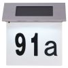 Solar LED House Number Light Stainless Steel