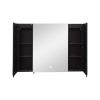 36x26 inch Black LED Mirror Medicine Cabinet Surface, Defogger, Anti-Fog,Dimmable Lights Brightness Memory