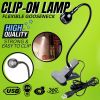 USB Flexible Reading LED Bright Light Book Lamp Clip-on Beside Bed Desk Table