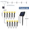 Solar LED Ball Stake Lights Outdoor Garden Light Pathway Landscape Decor Lamp