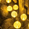 Solar LED Ball Stake Lights Outdoor Garden Light Pathway Landscape Decor Lamp