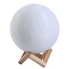 3D USB LED Night Lunar Light Printing Moon Lamp Moonlight Touch 3 Color Changing