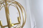 Modern American spherical chandelier -4 bulbs -E12 lamp holder