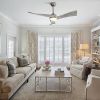 52 Inch Brushed Nickel Ceiling Fan Light With 6 Speed Remote Energy-saving DC
