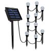 Solar LED Ball Stake Lights Outdoor Garden Light Pathway Landscape Decor Lamp
