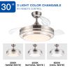 42 in. Retractable Ceiling Fan with Remote Control