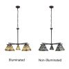 Kinsey Mission Tiffany-style Blackish Bronze 5 Light Large Chandelier 30" Wide