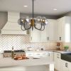Modern American chandelier-black gold iron glass lampshade -10 bulbs -G9 lamp holder