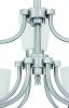 9-Light Brushed Nickle Finish Chandelier Tiered with Shade