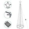 6 Ft Cone Christmas Tree with Light