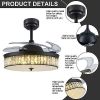 42Crystal Ceiling Fans with Lights