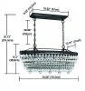4-Light Oil Rubbed Bronze Chandelier with Crystal Accent