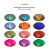 2023 New Hot USB Square Night Light Cube Decorative Night Lamp Square Crystal Table Lamp,Rotating Water Ripple Small Night Light Creative Bedside Lamp