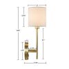 [Only support Drop Shipping Buyer] Conway Metal Wall Sconce with Cylinder Shade,