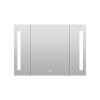 36x26 inch Black LED Mirror Medicine Cabinet Surface, Defogger, Anti-Fog,Dimmable Lights Brightness Memory