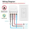 Smart WiFi Light Switch Touch In Wall Remote Controller For Alexa Google Home IFTTT