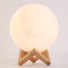 3D USB LED Night Lunar Light Printing Moon Lamp Moonlight Touch 3 Color Changing