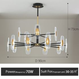 Golden Atmosphere Creative Nordic Study Lamp (Option: White light-15Head)