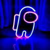 1pc, Neon Sign Space Man Shape Lamp, Size 9.8x6.8in(about 25x17.5cm) For Wall Decoration,USB Or Battery Powered LED Space Man Neon Sign Suitable For B