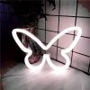 1pc, Butterfly LED Neon Sign, USB Or Battery Powered Neon Sign, Bedroom Decor, Wedding Decor, Birthday Decor, Party Decor, Wedding Supplies, Game Room