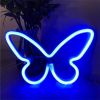 1pc, Butterfly LED Neon Sign, USB Or Battery Powered Neon Sign, Bedroom Decor, Wedding Decor, Birthday Decor, Party Decor, Wedding Supplies, Game Room