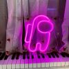 1pc, Neon Sign Space Man Shape Lamp, Size 9.8x6.8in(about 25x17.5cm) For Wall Decoration,USB Or Battery Powered LED Space Man Neon Sign Suitable For B
