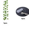 1 Roll Of Artificial Ivy Leaf Plants With LED String Lights (86.6''); Green Vine Garland Hanging Lights For Wall Party Wedding Room Home Kitchen Indoo