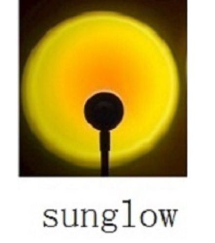 Creative USB Colorful Sunset Lamp LED Rainbow Neon Night Light Projector Photography Wall Atmosphere Lighting For Bedroom Home Room Decor Gift
