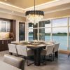 Modern American pendant diamond crystal chandelier -8 bulbs